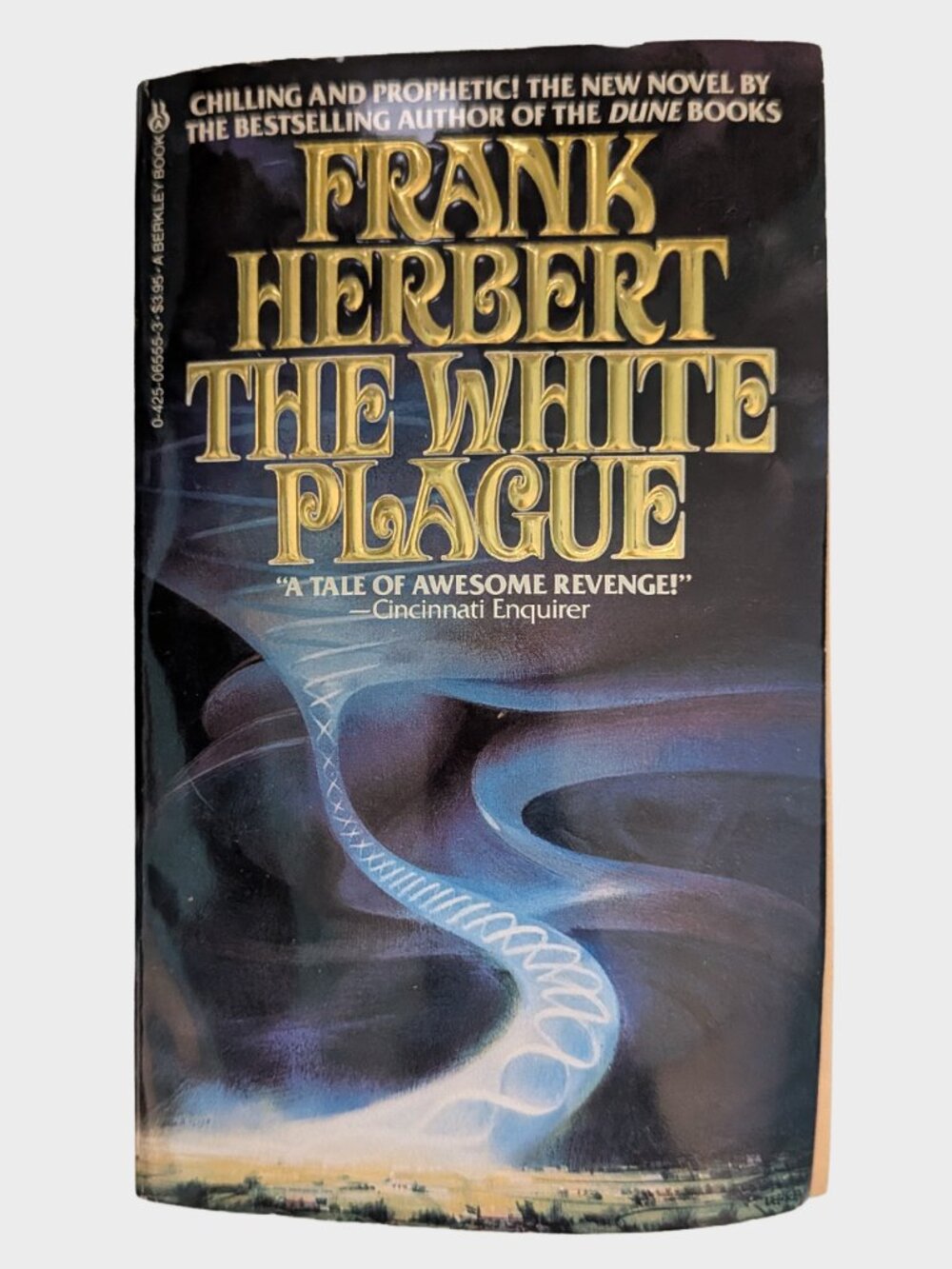 The White Plague Frank Herbert SIGNED 1983 Paperback Berkley Book Novel Vintage